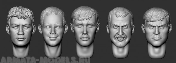 ARM356070 Головы (с волосами) №15 ARMOR35