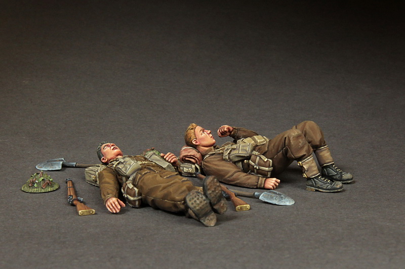 3616SOGA British infantrymans at rest. SOGA Miniatures