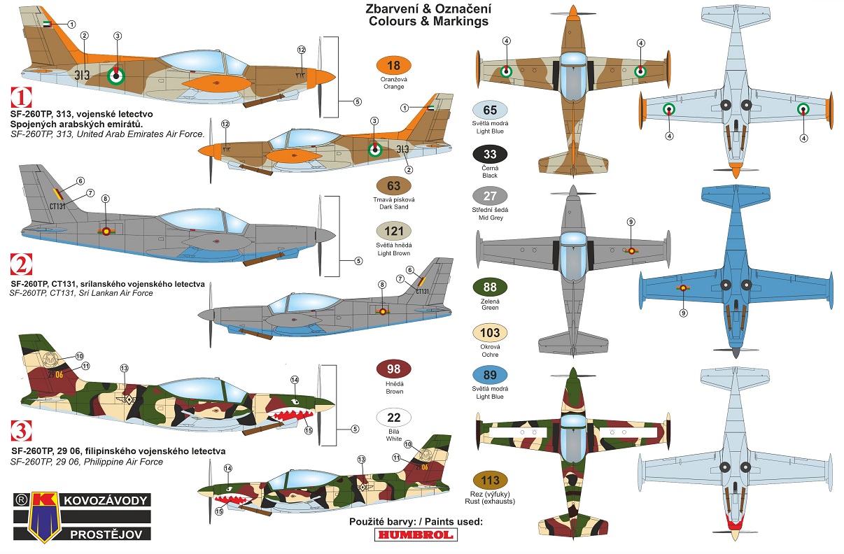 KPM4814 SF-260TP KP Models