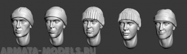 ARM356003 Современные головы (в шапочках) №1 ARMOR35