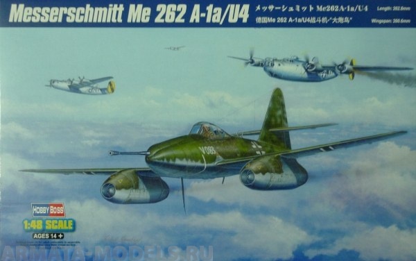 80372 Самолет Messerschmitt Me-262 A-1a/U4 Hobby Boss