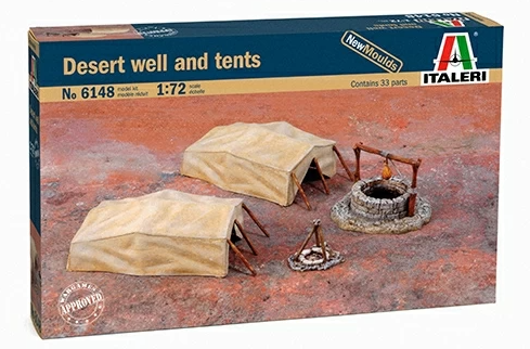 6148ИТ Колодец в пустыне и палатки Italeri