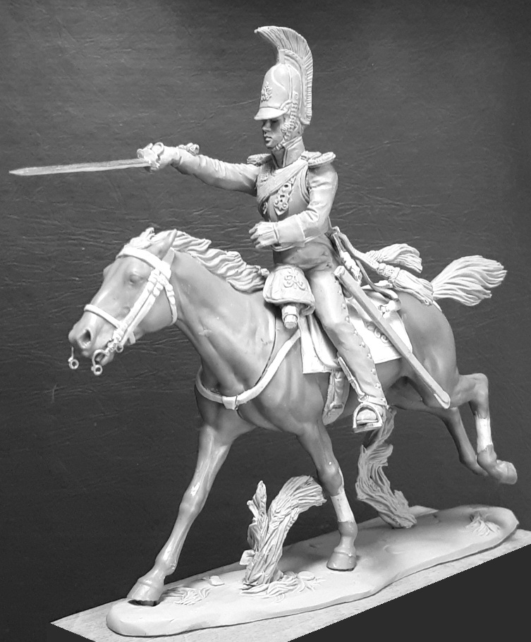 CHM-54300. Обер-офицер армейских кирасирских полков, Россия 1812-14 гг. 54 мм. Материал - смола. Chronos Miniatures