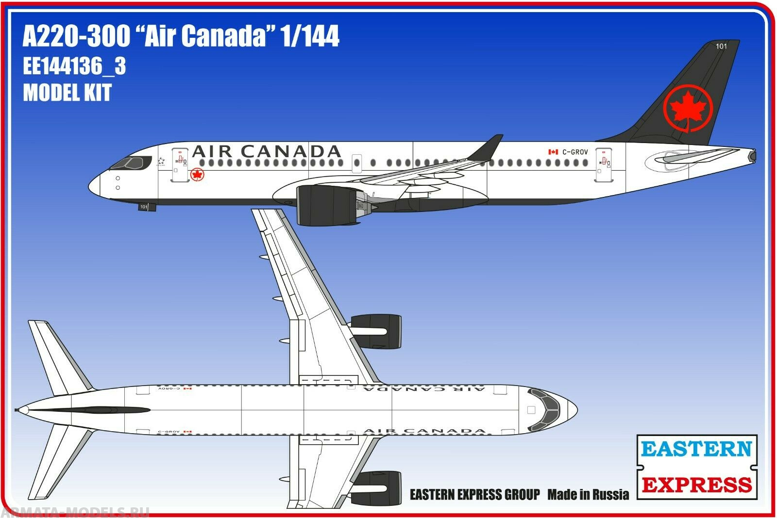 ЕЕ144136_3 Авиалайнер  А220-300 Air Canadian  ( Limited Edition ) Восточный экспресс