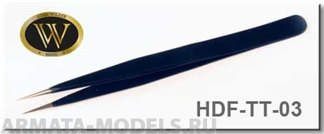 TT-03 Пинцет из нержавеющей стали, антимагнитный, тонкий, острый. Профессиональный инструмент.