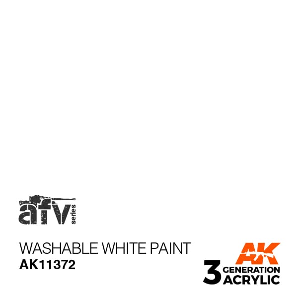 AK11372 Краска акриловая 3Gen Washable White Paint