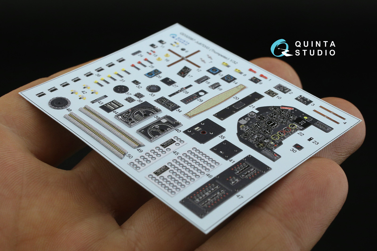 QD32087 3D Декаль интерьера кабины Ju87 D/G (Trumpeter)