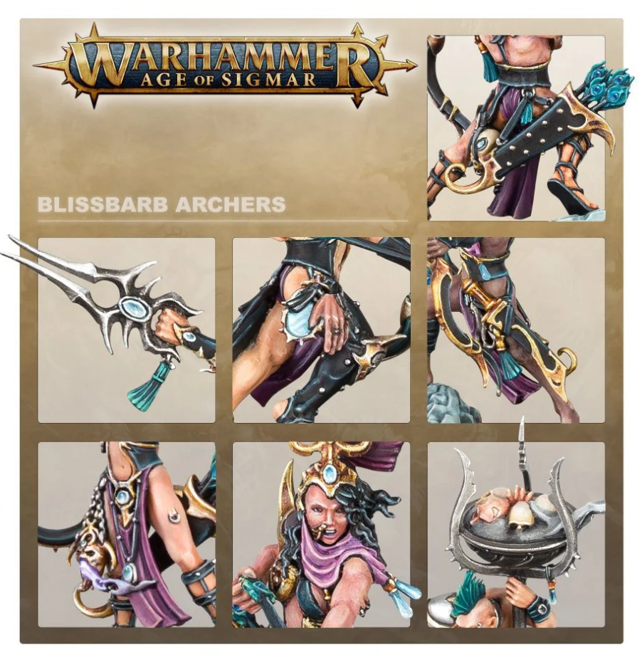 83-83GW Набор Гедонисты Слаанеш. Лучники Блаженного Шипа (Hedonites of Slaanesh Blissbarb Archers)