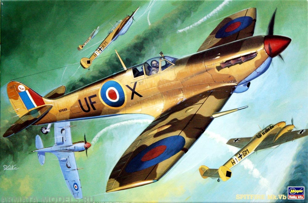 08052 Самолет Spitfire MK.VB ST2 Hasegawa