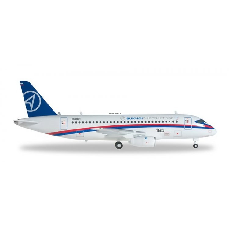 554862 Готовая коллекционная модель Sukhoi Superjet 100 рег. № 97003