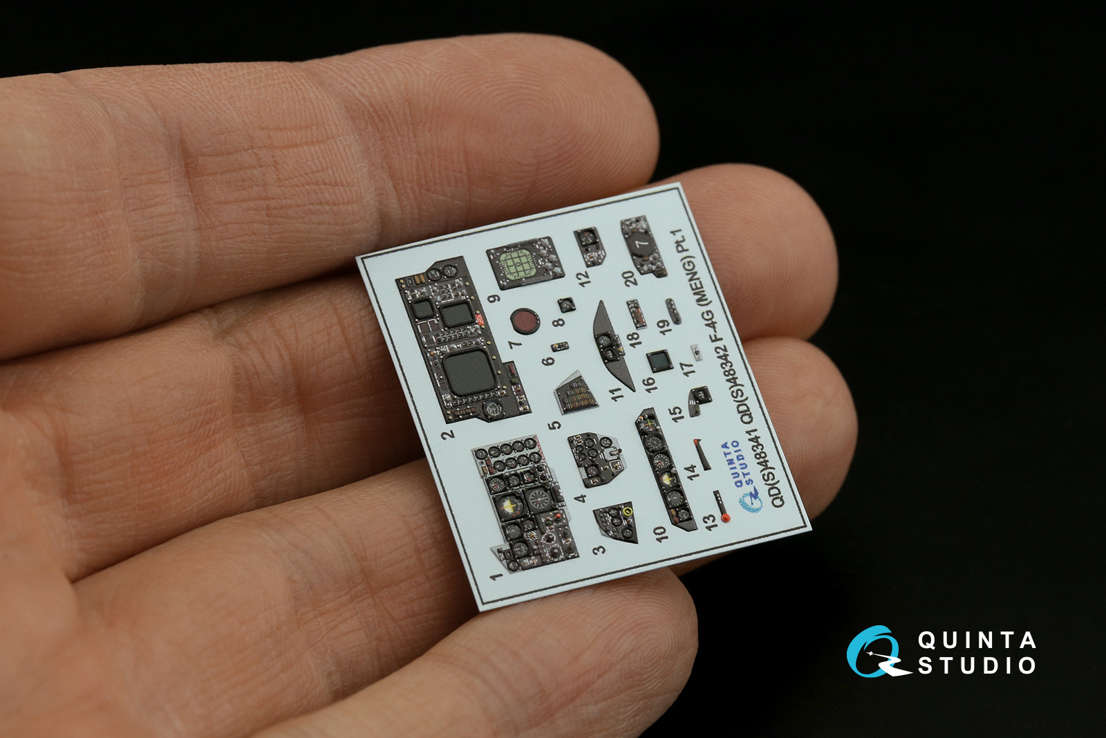 QD48342 3D Декаль интерьера кабины F-4G late (Meng)