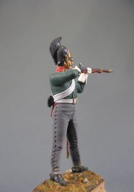CHM-54099(M). Рядовой армейских драгунских полков, Россия 1812-14 гг. 54 мм. Материал – белый металл Chronos Miniatures