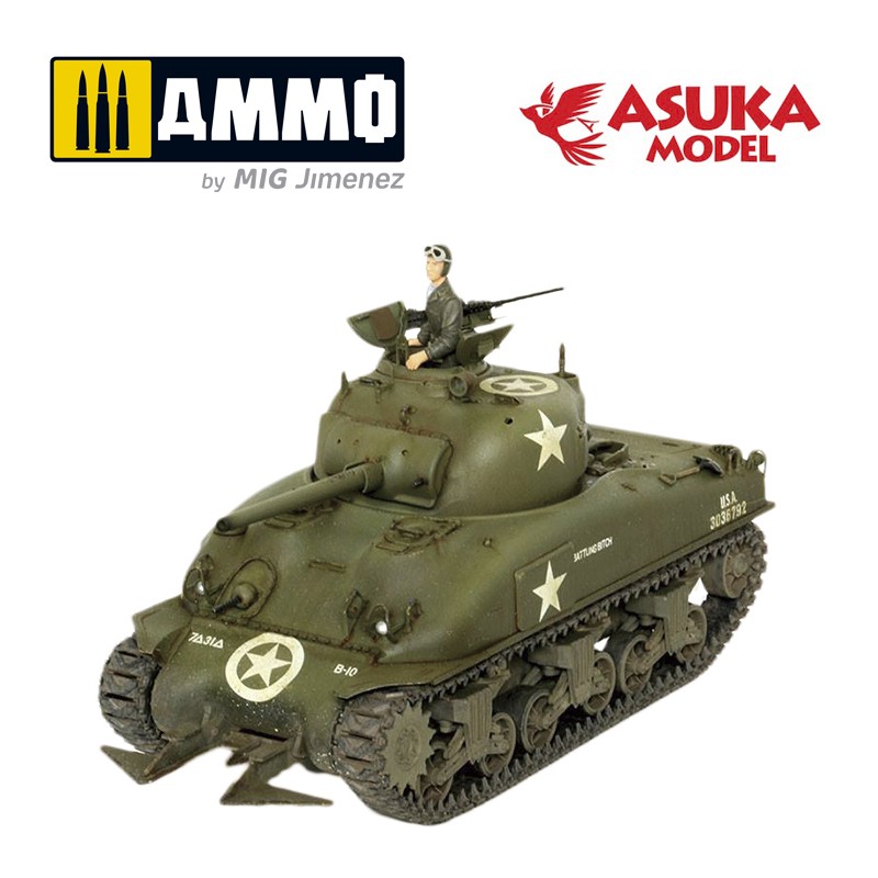 ASUKA35022 Сборная модель M4A1 SHERMAN HEDGEROW ASUKA