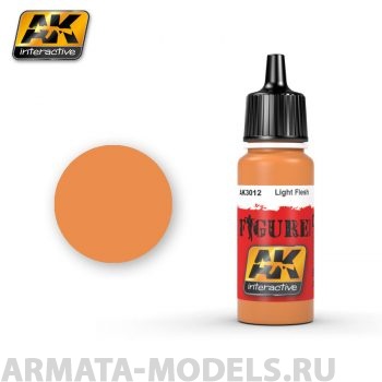 AK3012 Акриловая краска LIGHT FLESH