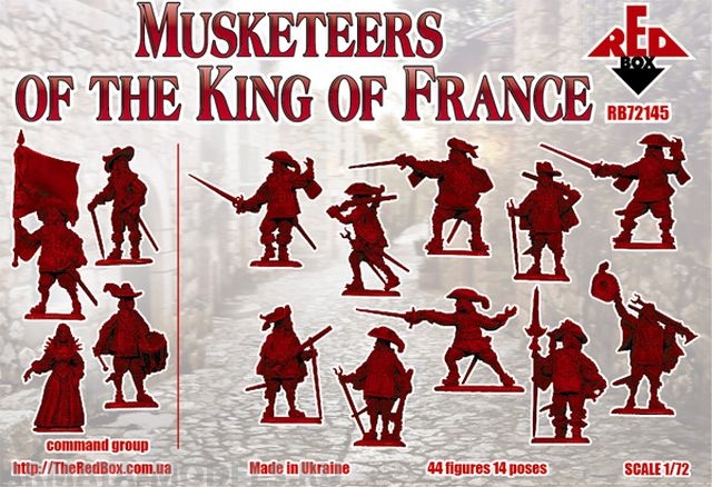 RB72145 Фигуры Musketeers of the King of France Red Box