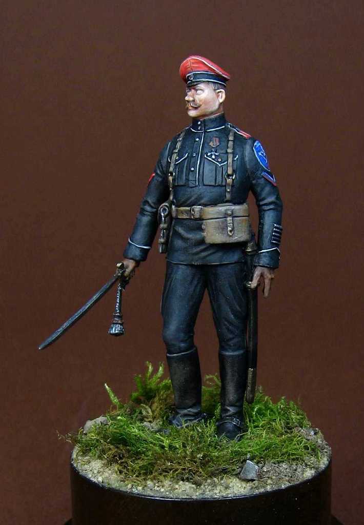 CHM-54087(M). Офицер Вооруженных Сил Юга России, 1919-20 гг. 54 мм. Материал – белый металл Chronos Miniatures