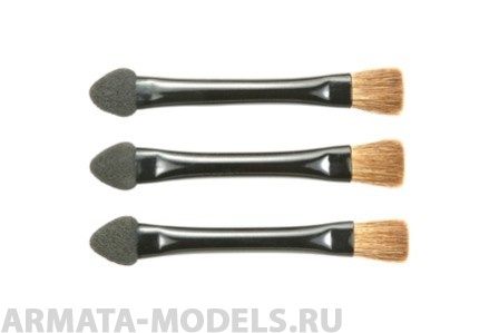 89929T Набор кисточек - спонжей для пигментов Tамия (3 штуки)