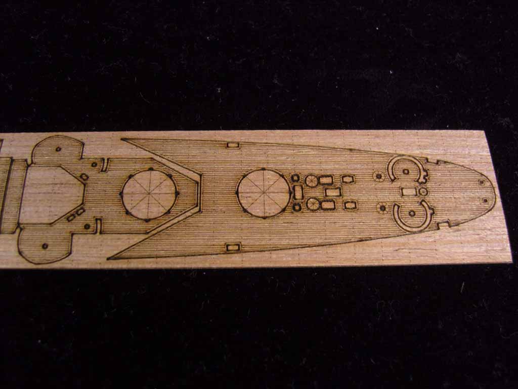 AW20074 Деревянная палуба для USS New Orleans CA-32 1942
