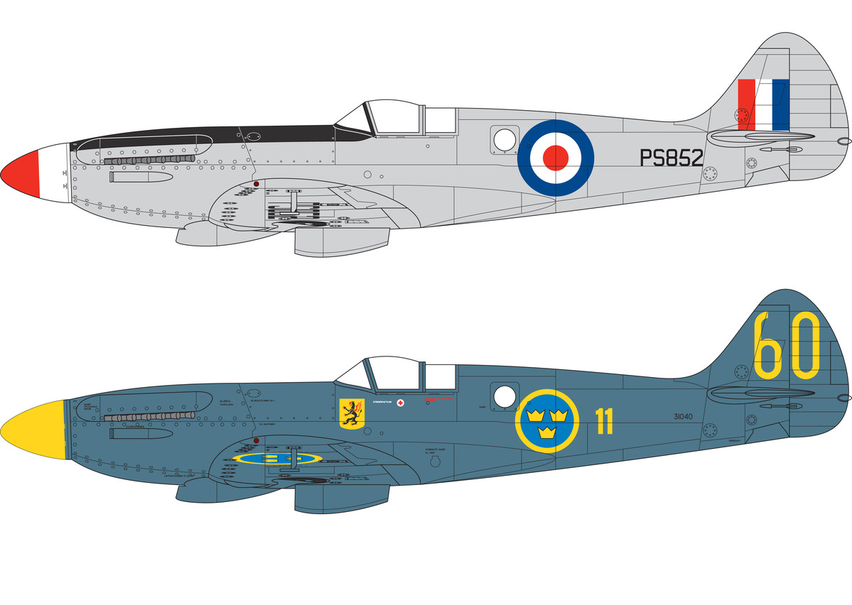 A02017A Самолет Supermarine Spitfire Pr.XIX Airfix