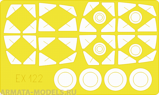 EX122 Маска для окрашивания для модели F-111  для модели Асаdemy