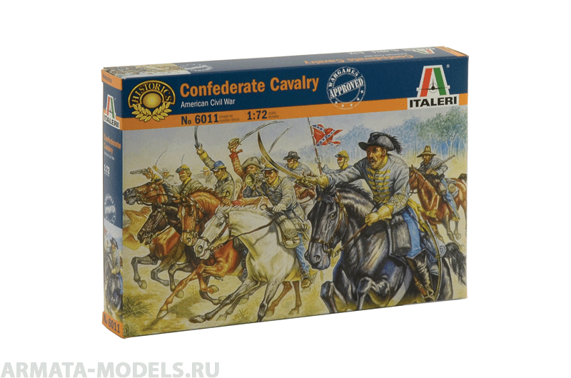 6011ИТ Солдатики Confederate Cavalry (American Civil War) Italeri