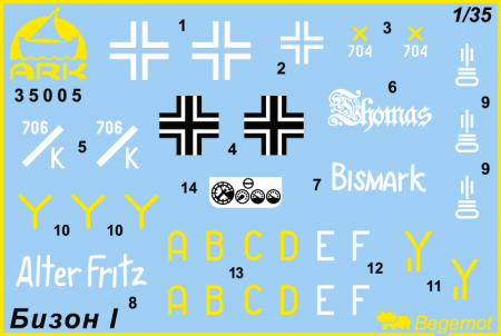 35005 Немецкая 150-мм самоходная гаубица ARK model