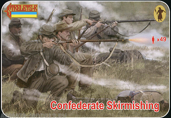 72158ST Фигуры Confederate Skirmishing 1/72 Strelets, 1/72