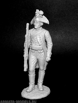 CHM-54220(М). Унтер-офицер егерских полков, Россия 1799 г. 54 мм. Материал - белый металл.