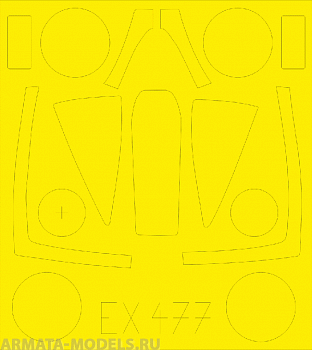 EX477ED  Окрасочная маска  A-10C 1/48
