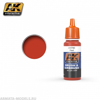 AK740 Акриловая краска RED