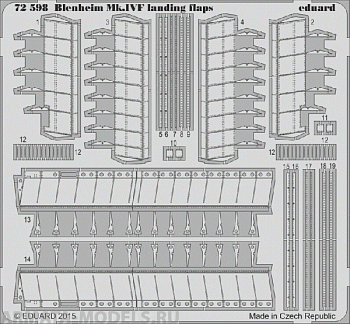 72598ED  Blenheim Mk.IVF Landing Flaps 1/72