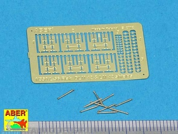 ABR-1:350-L-56  Дополнения для  Set of 10 pcs 3,7cm barrels for German Flak 42 with shields для  1/350