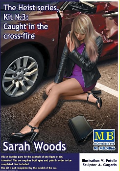 MB24066 Фигуры, Серия Ограбление, набор № 3. Под перекрестным огнем. Сара Вудс