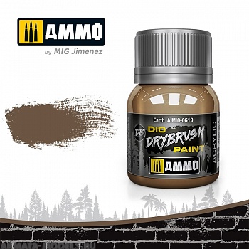 AMIG0619 Ammo Mig Краска акриловая DRYBRUSH  Earth