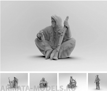 НЕ-35026 Фигурки 3д "Афганцы" 5 шт.