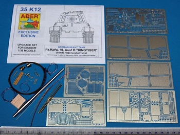 ABR-35-K12  Дополнения для  King Tiger Henschel для Dragon 1/35