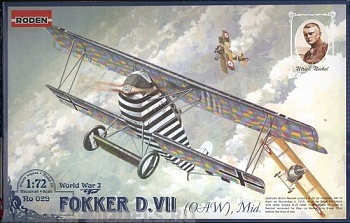 Rod029 Самолет FOKKER D.VII MID