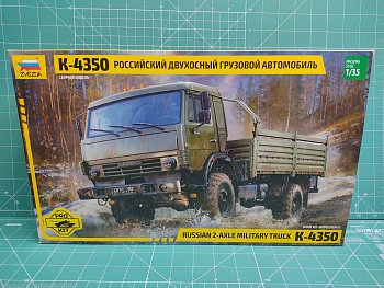 3692-1PK PRO KIT Гражданская версия модели 3692 Российский армейский двухосный грузовик К-4350 Мустанг