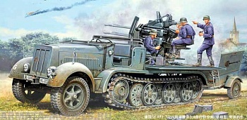 01523 20 мм. счетверенная ЗСУ на Sd Kfz. 7/2  (ранняя)