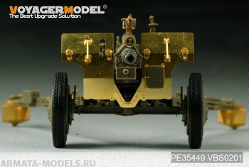PE35449 Набор фототравления для WWII US 3inch M5 ATG/w M1 or 105mm Howitzer M2A1Carriage  2in1( For AFV CLUB 35S64/35160)