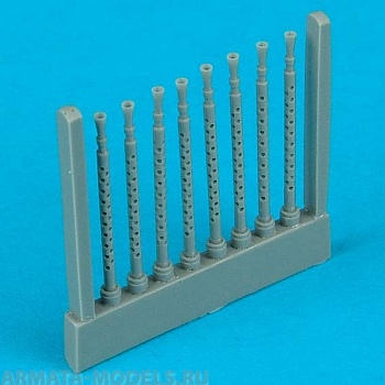 QB48047  Lancaster gun barrels round perf. kit for Tam (1/48)