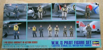 36007/36107 Фигуры пилотов WWII German Pilot Figures Hasegawa X48-09 /X48-7 (HASEGAWA) 1/48