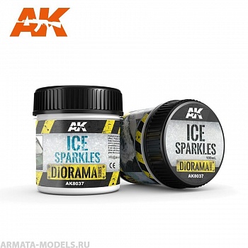 AK8037 Акриловая смесь для имитациии ледяного налета, эффекта заморозки ICE SPARKLES - 100ml