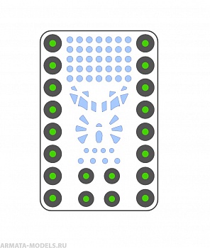 AM144113 Маска окрасочная для Ту-134 Звезда