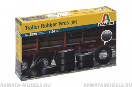 3890ИТ Резиновые покрышки для грузовика (8 шт) Italeri