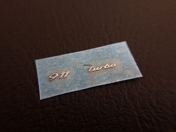 AISM-0006 Металлостикер  911 turbo