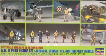Набор фигурок 35008 Пилоты W.W. II PILOT FIGUR SET Hasegawa