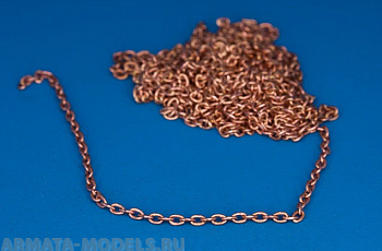 134 02RB Латунная цепочка Brass chain, L=1,9 D=1