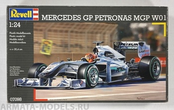 07098 Гоночный автомобиль Формулы-1 Mercedes-Benz GP W01 (№3 M.Шумахер/№4 Н.Росберг)
