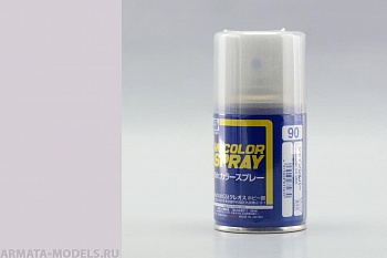S090 Краска в баллончиках т.м. MR.HOBBY 100мл  SHINE SILVER